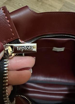 Сумка жіноча teplota тоут бордова 4