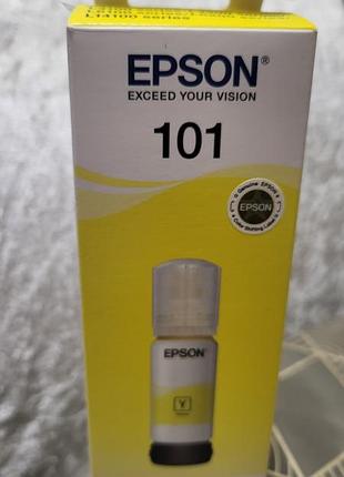 Чорнила epson 101 ecotank жовті