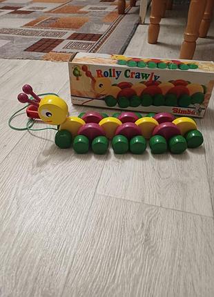 Розвиваюча іграшка каталка simba rolly crawly гусінь різнокольорова
