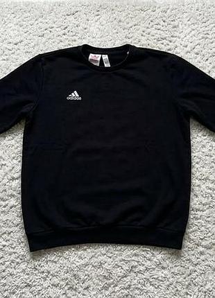 Оригинальный черный свитшот adidas на флисе для подростка