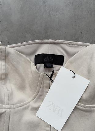🍦 кремовый корсет от zara 9