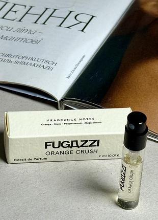 Фірмовий пробник fugazzi orange crush extrait de parfum оригінал 2 мл