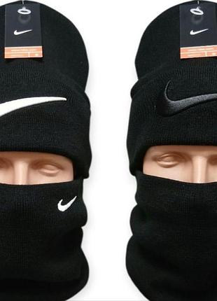 Комплект бафф + шапка nike