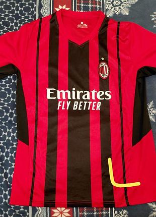 Футбольна форма чоловіча ac milan червона, чорна