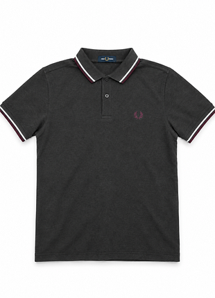 Черное поло,футболка fred perry | размер s | стиль casual