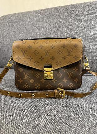 Сумка та гаманець жіноча louis vuitton коричнева з монограмою