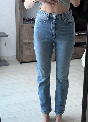 Джинси жіночі zara блакитні, розмір 38