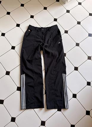 Жіночі прямі спортивні штани adidas y2k vintage з середньої посадкою | колір чорний | розмір хс-с | стан відмінний
