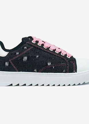 Numeris atelier — denim pink laces 2