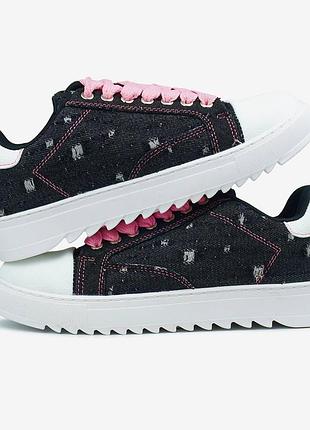 Numeris atelier — denim pink laces 10