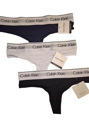 Комплект трусиків бікіні із 3 штук calvin klein р. m