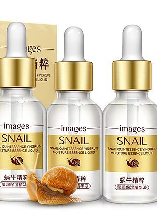 Сироватка з ліфтинговим ефектом images snail essence з муцином равлика та гіалуроновою кислотою 15 мл