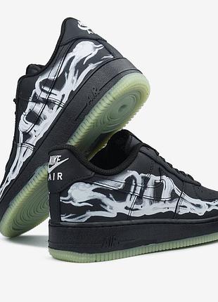 Nike air force 1 low skeleton black 5