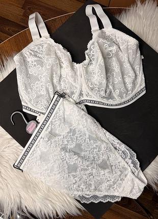 00074 шикарный белый сетевой комплект белья 38h 85k xl