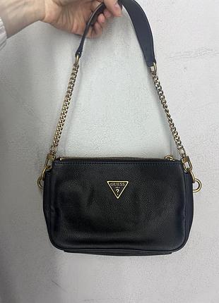 Сумка жіноча guess destiny top zip shoulder чорна