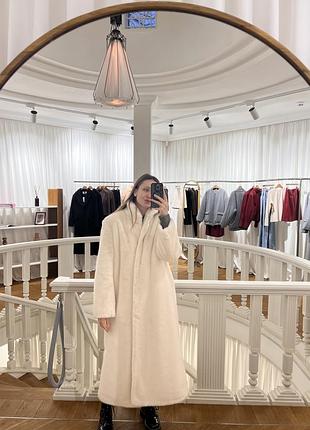 Біла еко-шуба friends of fashion (fof)