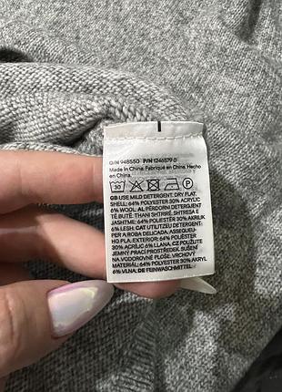 Сукня-светр h&m сірого кольору 6