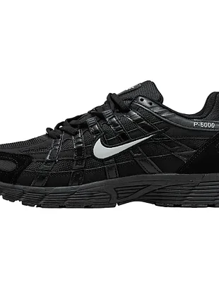 Кросівки чоловічі nike p-6000 black зимові термо кросівки