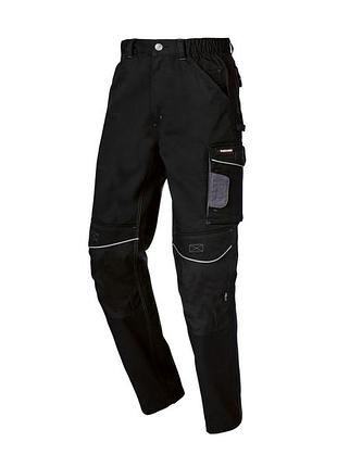 Брюки рабочие карго с функциональными карманами для мужчины parkside cordura® 464122 56(xl) черный
