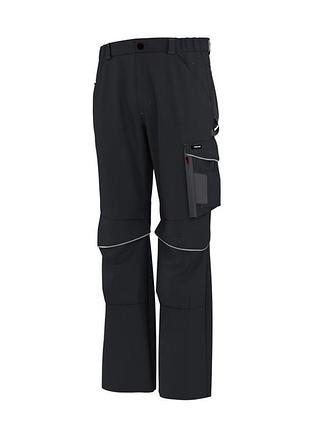Брюки рабочие карго с функциональными карманами для мужчины parkside cordura® 500076 58(xl) черный