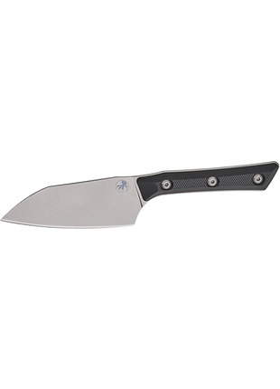 Нож кухонный microtech santoku knife stonewash g-10 black