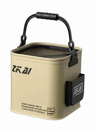 Складний відер для живої риби з eva xl-2008 із сітчастою кришкою та бічною кишенею
