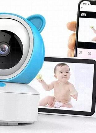 Комплект wi-fi-детского видеоняни c8 с родительским блоком с 5-дюймовым жк-экраном, камерой 1080p, приложением tuya, ночным