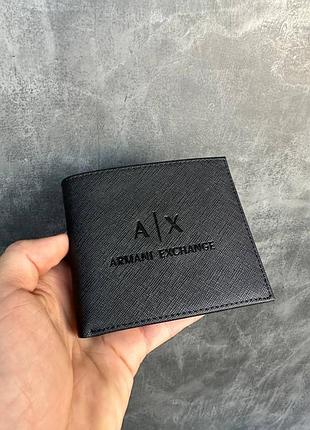 Гаманець чоловічий armani exchange чорний