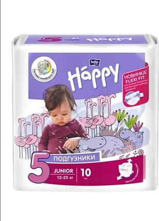 Підгузки дитячі bella baby happy junior 12-25 кг 10 шт