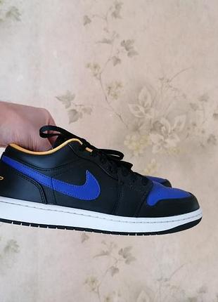 Кроссовки nike air jordan 1 low "dark concord на стопу 27,5 см