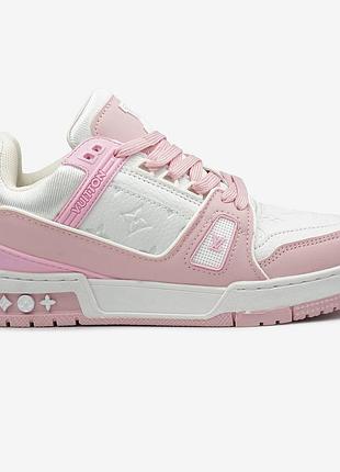 Louis vuitton lv trainer white pink 4