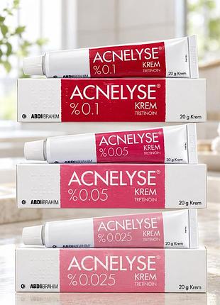 A c n e l y s e  krem ( 0.025 , 0.05 , 0.1 )
