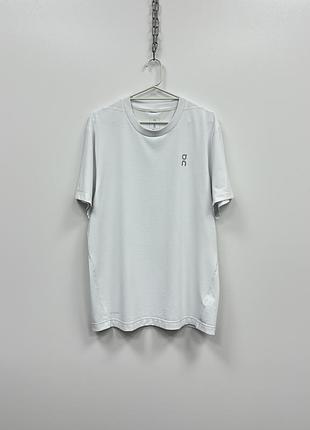 Спортивна футболка on running train-t drytec t-shirt white
