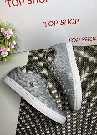 Оригинальные кожаные кеды lacoste