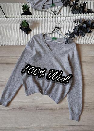 Шерстяной свитер качественного бренда р l-xl
