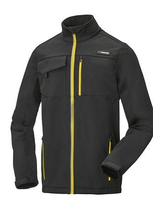 Куртка softshell (софтшел) водоотталкивающая и ветрозащитная для мужчины parkside bionic-finish® eco 487140 m черный