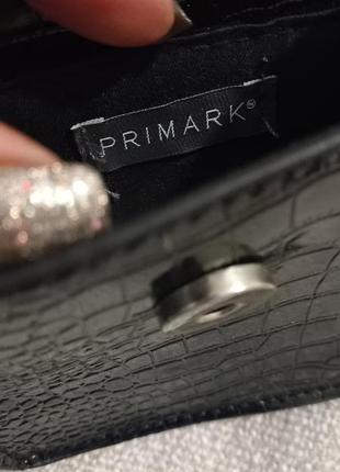 Чорна міні сумочка гаманець primark 2
