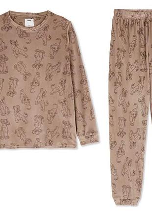 Жіноча велюрока піжама з мультфільму король лев м'яка, primark xs-s
