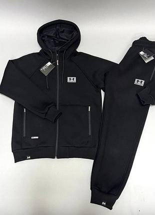 Чоловічий спортивний костюм under armour чорного кольору,сезон зима