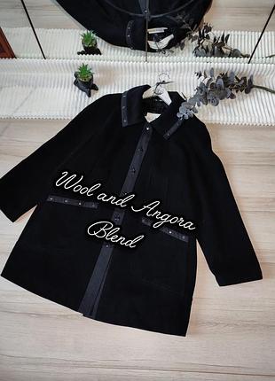 Шерстяное пальто куртка из шерсти и ангоры р xxlxxl
