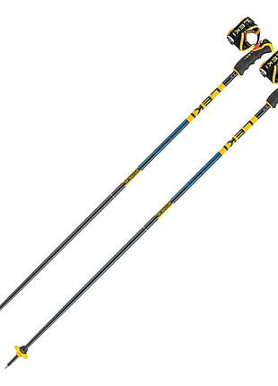Палки гiрськолижнi leki spitfire lite 3d denimblue-aegeanblue-mustardyellow розмір 105