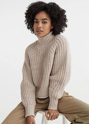 Світер ажурної вязки з коміром h&m