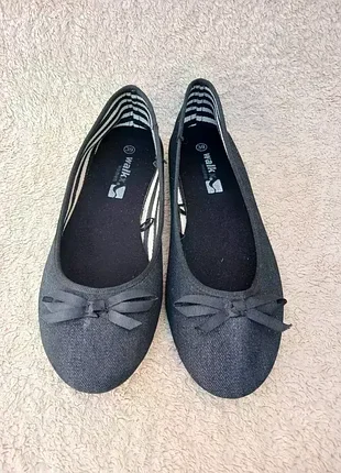 Джинсовые балетки,р39🖤🖤🖤