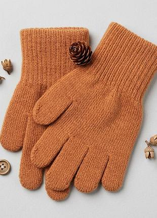 Вязаные перчатки для мальчика и девочки нм h&amp;m перчатки 4-8у 8-14у