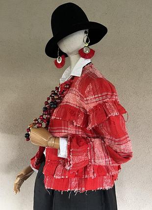 Таідовий даует з рюшами,етно бохо стиль,zara