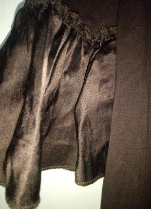 Feeling fame."чувство славы" нарядное стретчевое платье цвета черного  шоколада3 фото