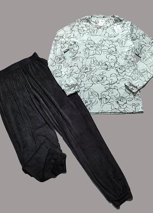 Піжама велюр 2хs primark 4