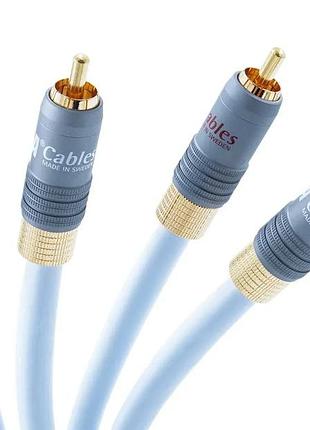 Міжблоковий кабель supra xl annorum interconnect rca 0,8 м ice blue