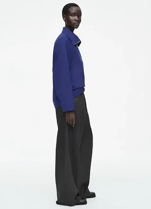 Блуза жіноча cos wool-blend half-zip blouse / 34 3