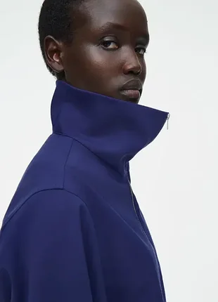 Блуза жіноча cos wool-blend half-zip blouse / 34 4